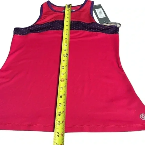 LIJA cami tank top activewear, racer back.Sleeveless , colorful ,sheer shoulder - Picture 4 of 15